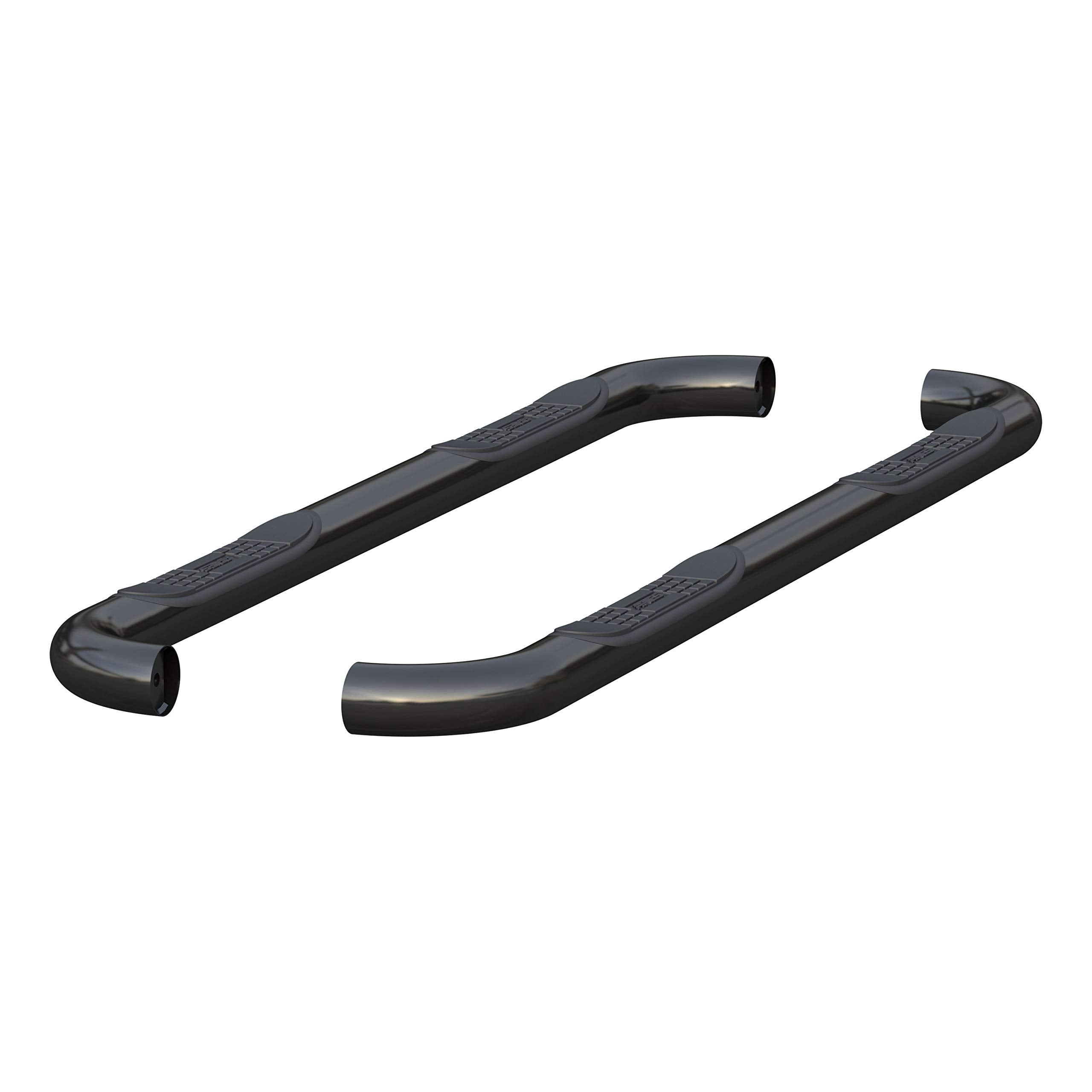 3-Inch Round Black Stainless Steel ARIES Nerf Bars, No-Drill, Fits Select Dodge, Ram 1500