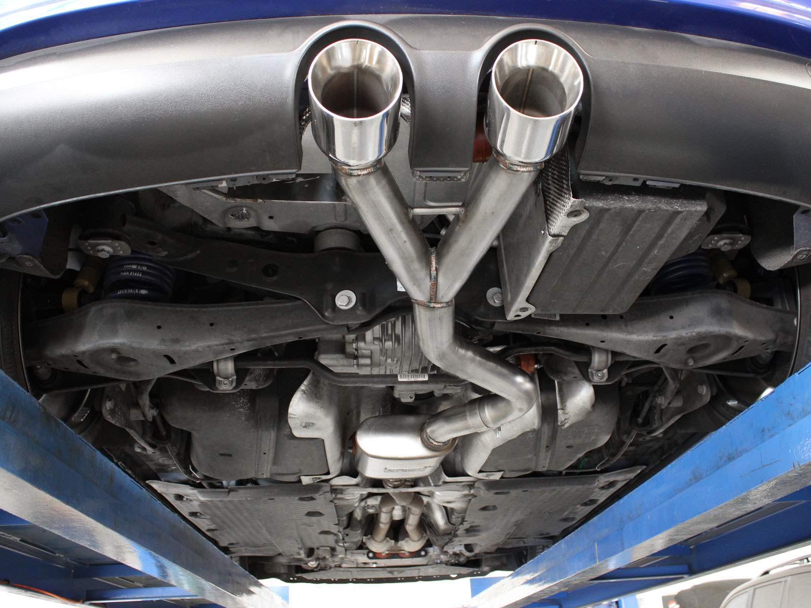304 Stainless Steel aFe (49-36408-P) Cat-Back Exhaust System with Polished Tip for Volkswagen Golf R32
