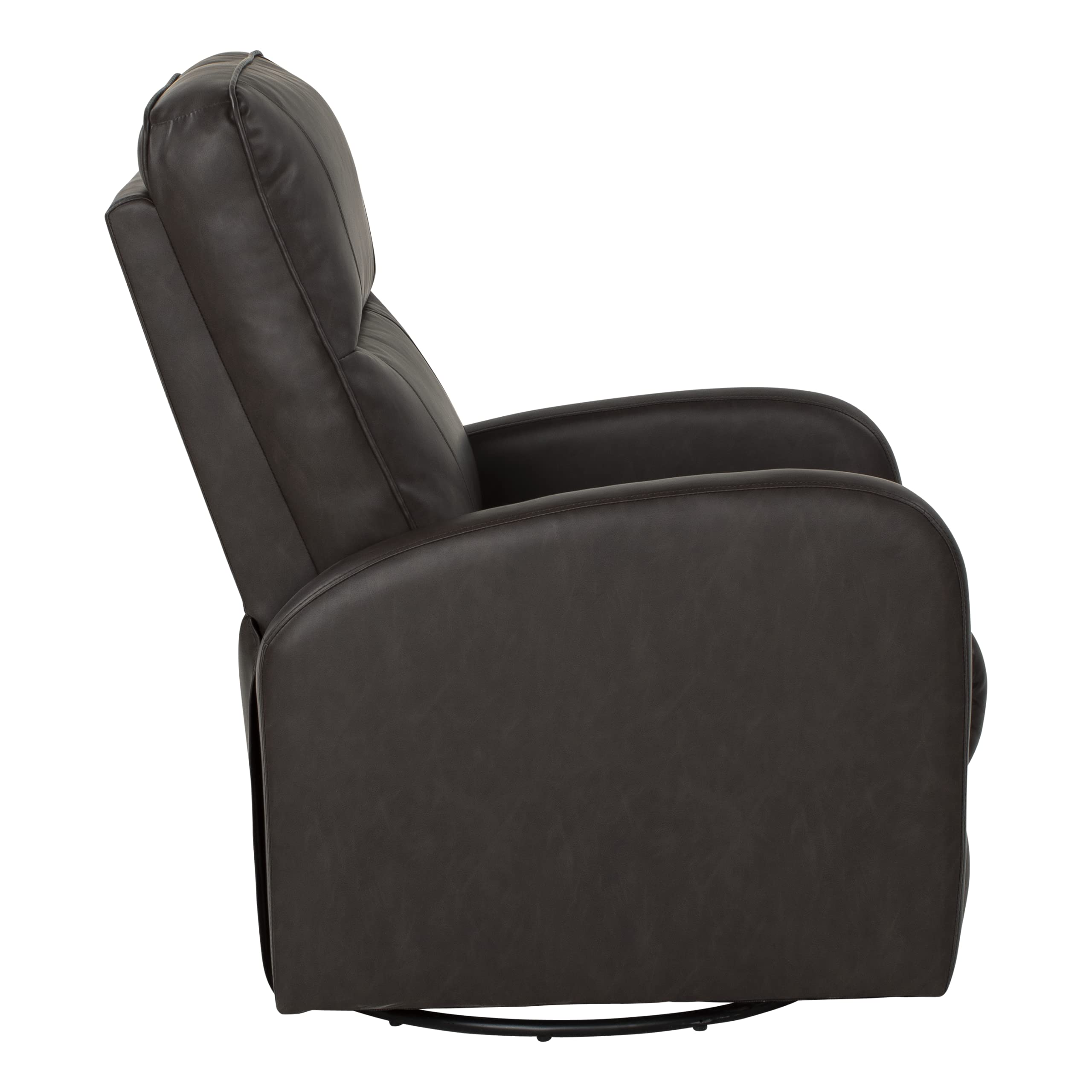 RV Swivel Pushback Recliner, Thomas Payne® Millbrae – Effortless Push-Back Reclining – 360-degree Swivel, Glider Action –Easy-to-Clean PolyHyde® Vinyl Fabric – High-Density Foam Interior – 2020129869