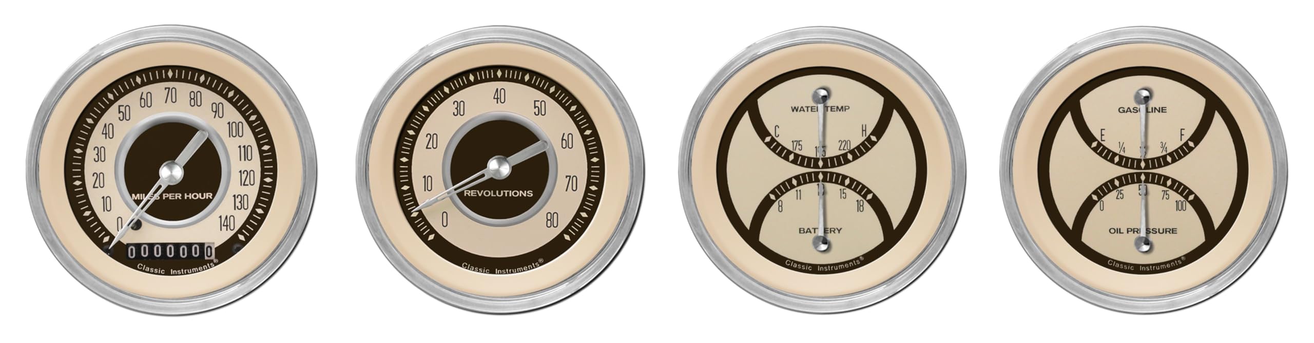 Nostalgia VT Series Classic Instruments NT05SHC 4 Gauge Package