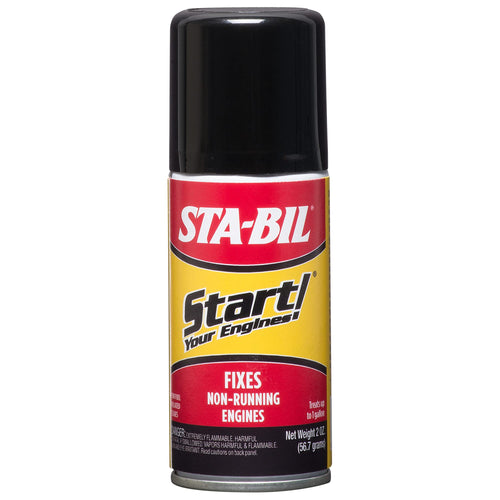 Start Your Engines! STA-BIL - Fixes Non-Running Engines - A Jump Start in A Can - Revitalizes Fuel System - Safe for 2 and 4-Cycle Engines - Quick, Easy Starts Ensured, 2 fl. oz. (21214)