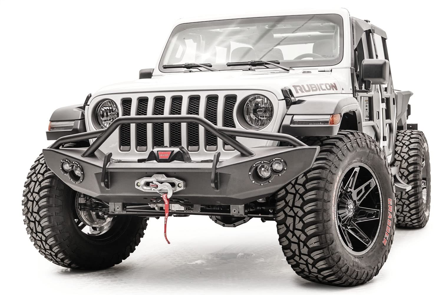 Wrangler Jl 18-C Winch Bumper with Pre-Runner Grill Guard Bare Steel