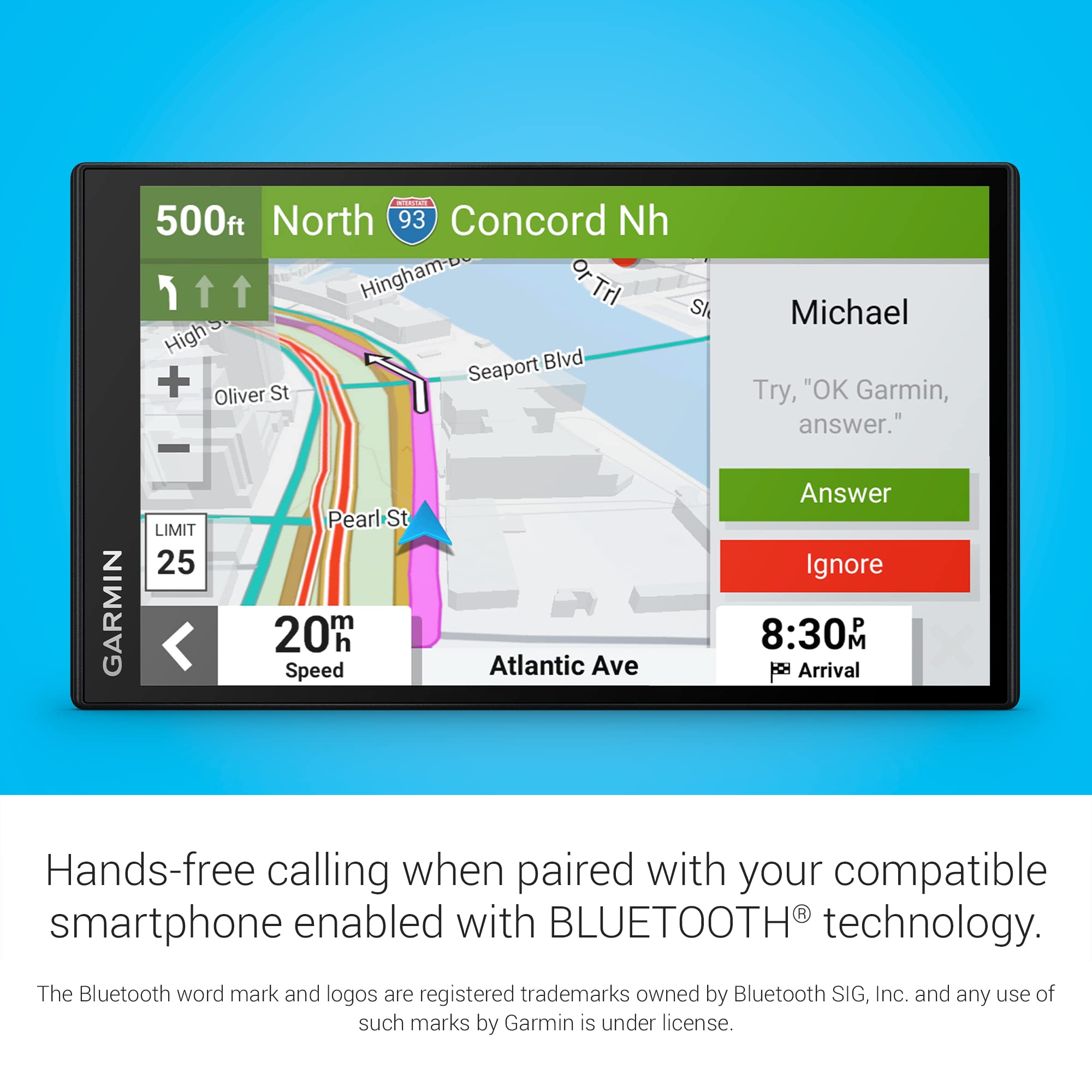 DriveSmart Garmin 76, 7-inch Car GPS Navigator with Bright, Crisp High-Resolution Maps and Garmin Voice Assist