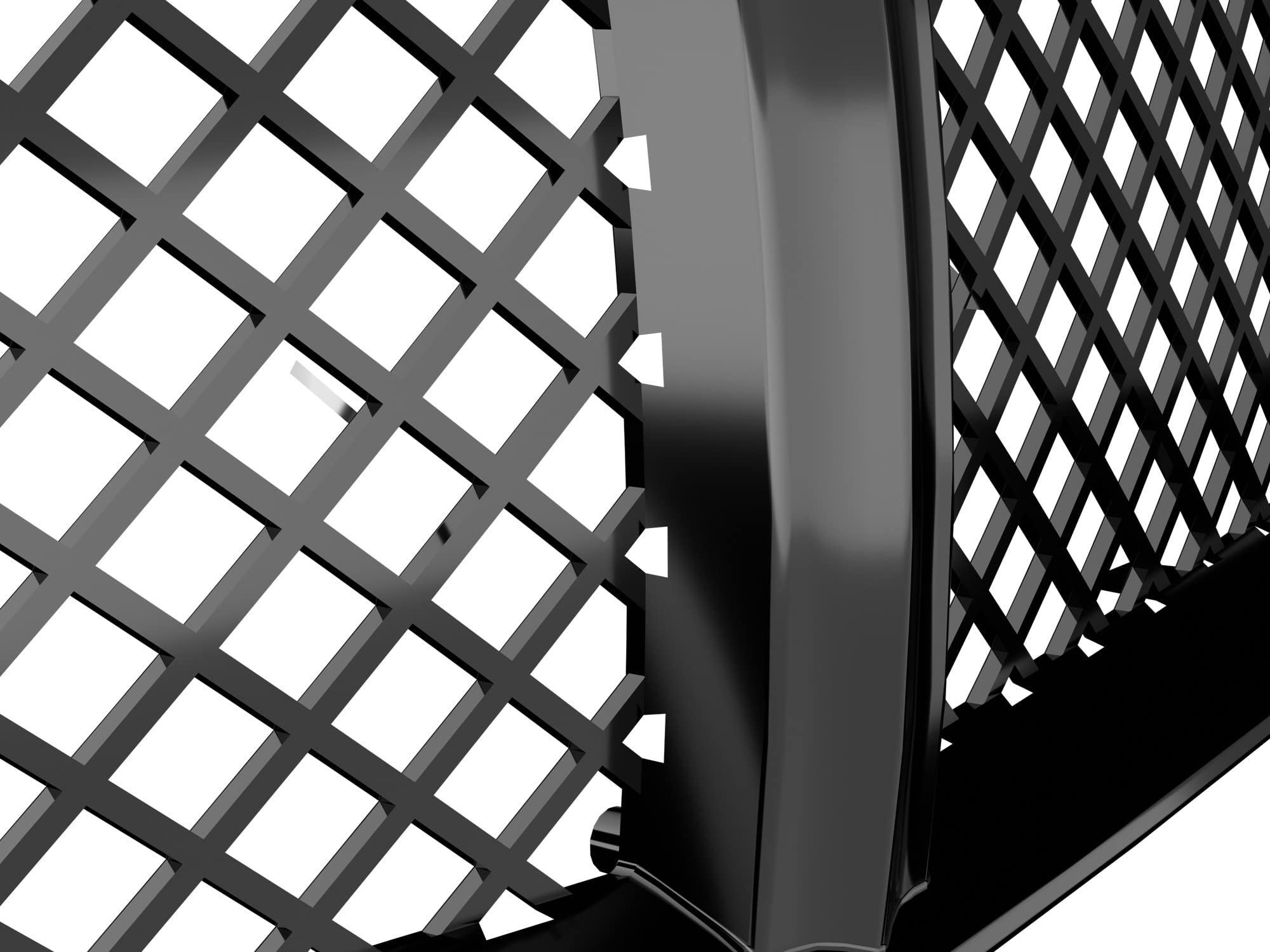 7147676 Armordillo USA Mesh Front Hood Grille - Gloss Black Fits 2011-2012 Dodge Charger