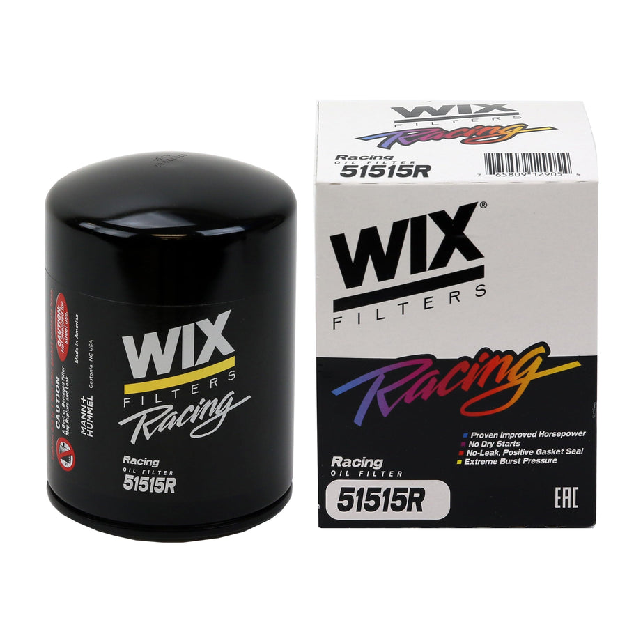 WIX Racing High Efficiency Endurance Oil Filter 51515R, Built for Dirt, Clay or Off-Road Tracks