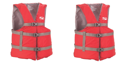 Adult Stearns Classic Series Vest khttzQ, Red,2 Pack (Universal)