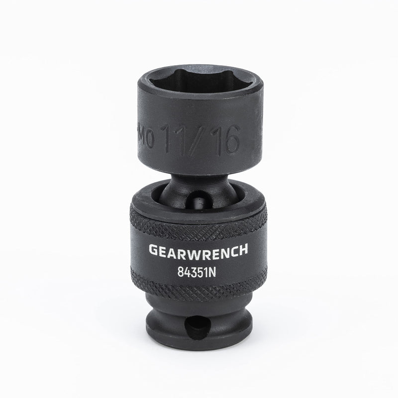 3/8" Drive GEARWRENCH 8 Pc. Standard Universal Impact Socket Set, SAE - 84917N