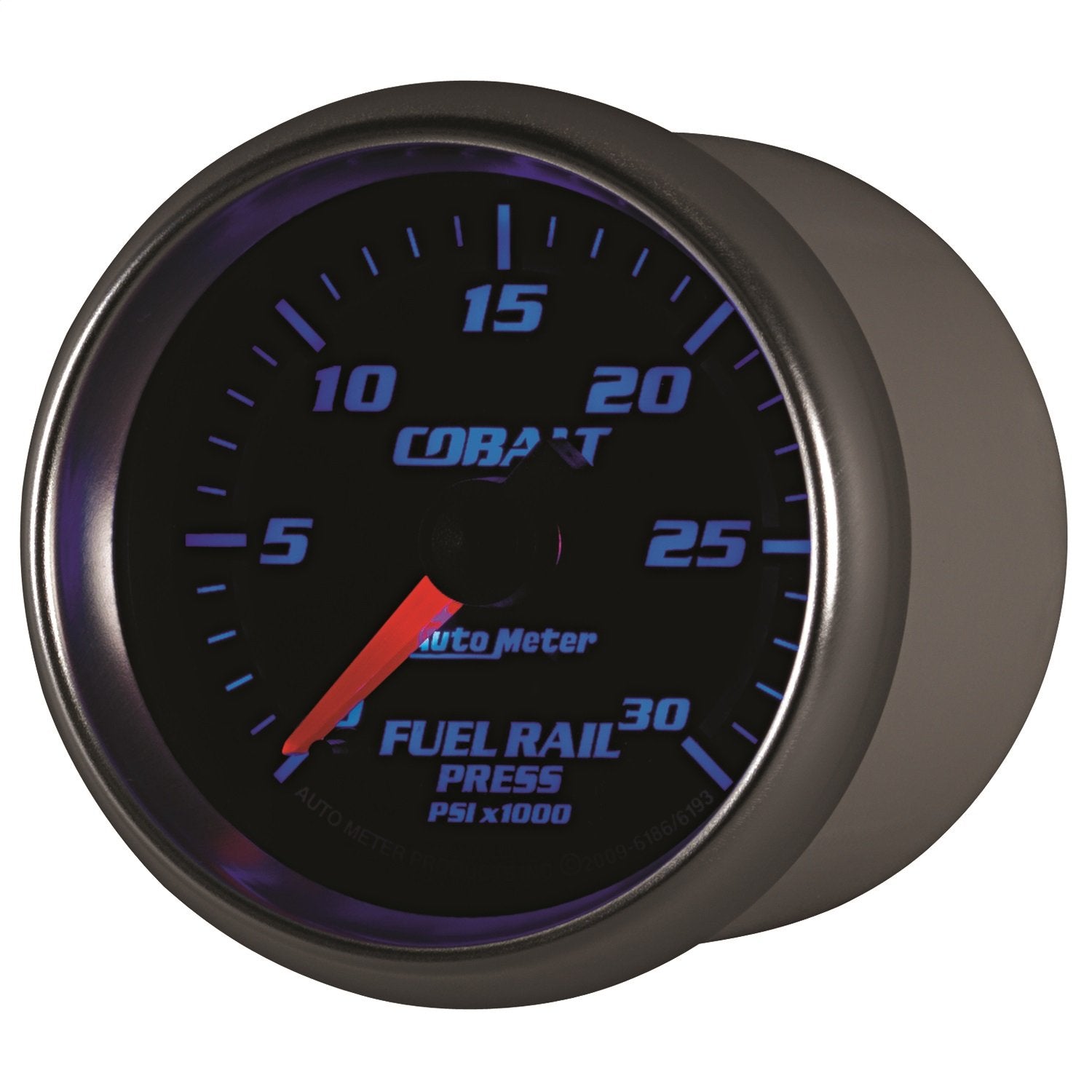 Cobalt Auto Meter 6186 2-1/16" 0-30000 PSI Full Sweep Electric Diesel Fuel Rail Pressure Gauge
