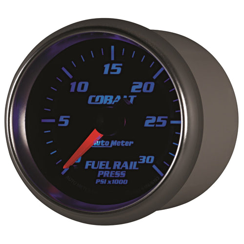 Cobalt Auto Meter 6186 2-1/16" 0-30000 PSI Full Sweep Electric Diesel Fuel Rail Pressure Gauge