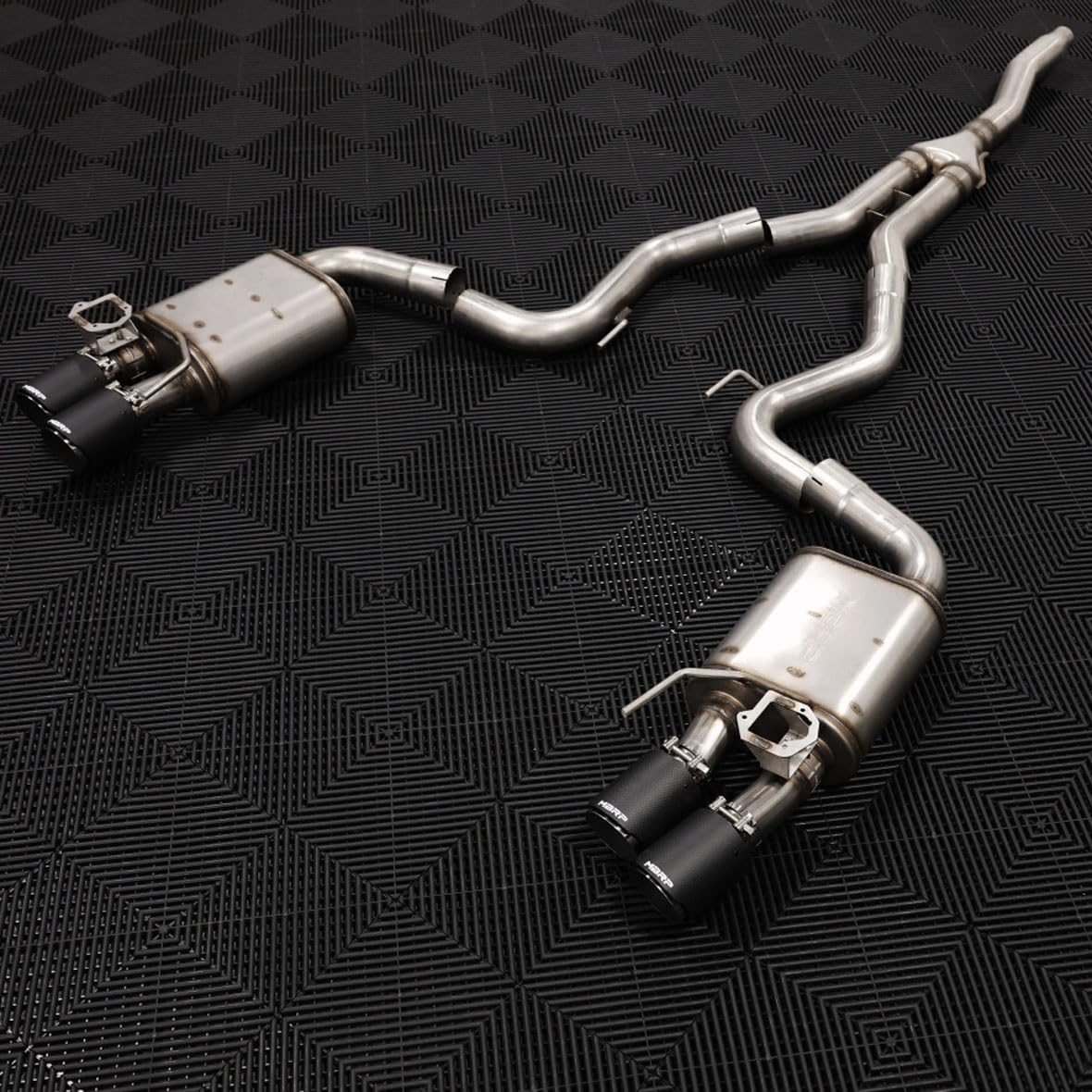 2.3L Ecoboost MBRP 18-22 Ford Mustang Cat-Back Exhaust w/Quad Carbon Fiber SS Tips - T304
