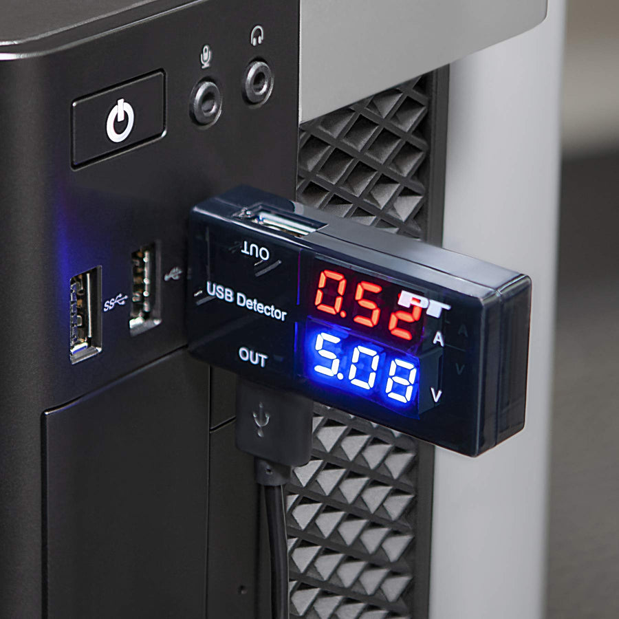 USB Digital Voltage and Current Monitor Performance Tool W3002 with Dual USB Outputs for Optimal Charging and Data Transfer