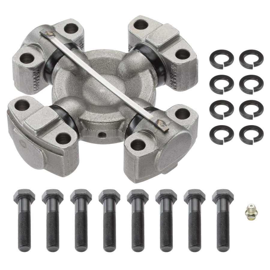 Premium MOOG 905B Greaseable Universal Joint for 905 with 8 3/8"-24 x 1-3/4" Cap Screws & 8 Lock Washers