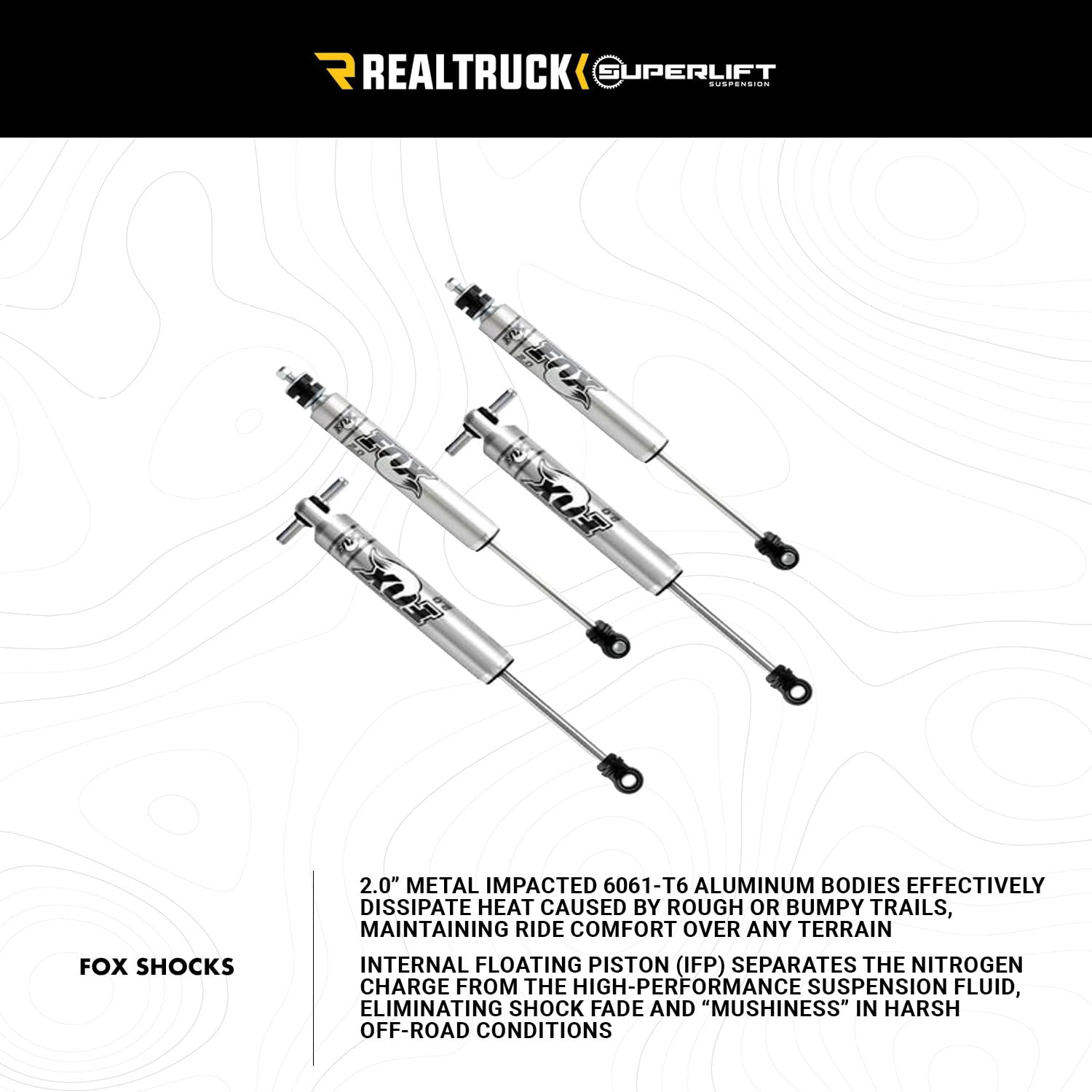 SUPERLIFT SUSPENSION RealTruck 2.5" Lift Kit for Jeep Wrangler JL | Complete Lift Kit with Front & Rear Fox 2.0 Series Shocks | K183F | Fits 2018-2023 Jeep Wrangler JL 4 Door