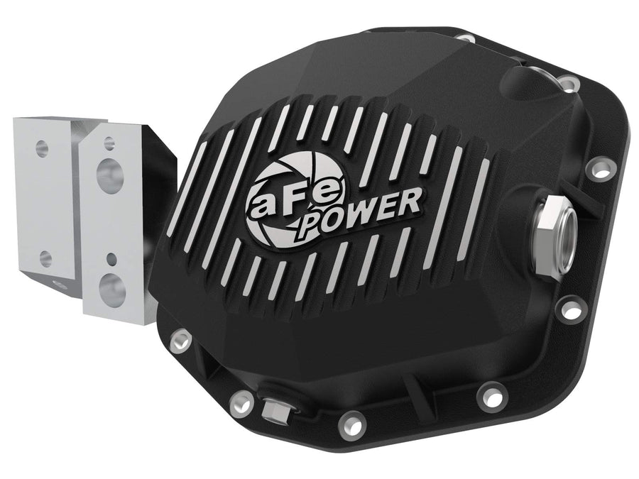aFe POWER Rear Differential Cover Pro Series Black w/Machined Fins - #46-71190B - Jeep Gladiator (JT) 20-23 (Dana M220)