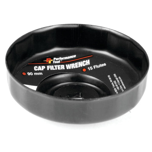 Heavy Duty Performance Tool W54113 Steel Oil Filter Wrench with 3/8-Inch Drive for Multiple Brands of Filters, Strong and Durable Construction