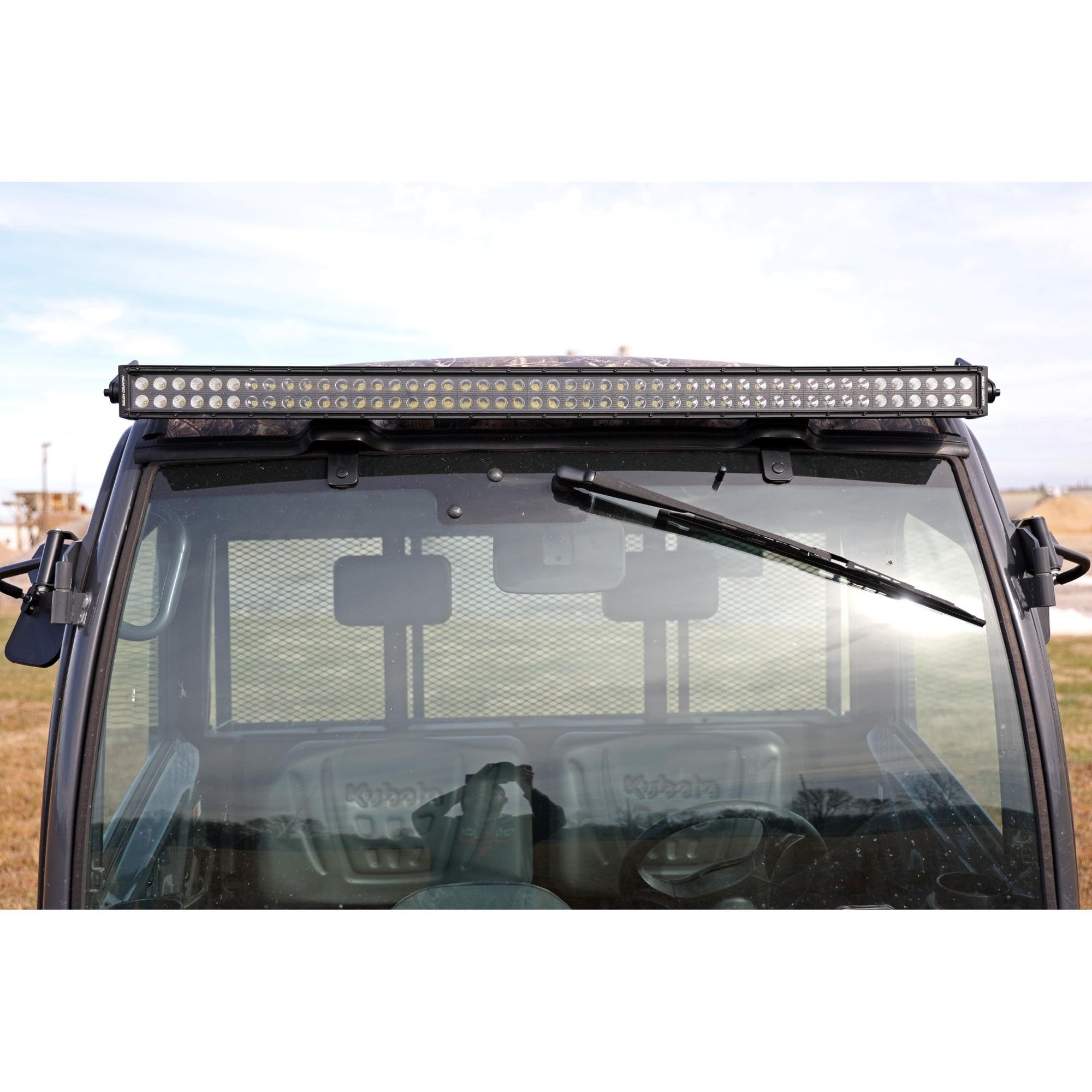 50" Rough Country Single Row LED Light Bar Kit for Kubota RTV-X900/RTV-X1100-50-in Black Series LED Bar
