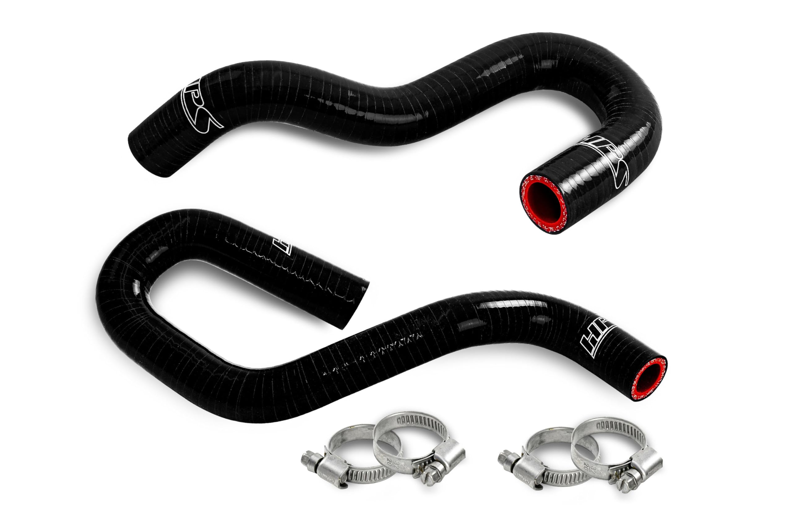 HPS Black Silicone Heater Hose Kit Compatible Coolant for 07-15 Lexus GS350 07-11 GS450h 06-15 IS250 06-17 IS350 16-17 IS300 RC300 15-17 RC350 V6 2.5L 3.5L, 57-2183-BLK