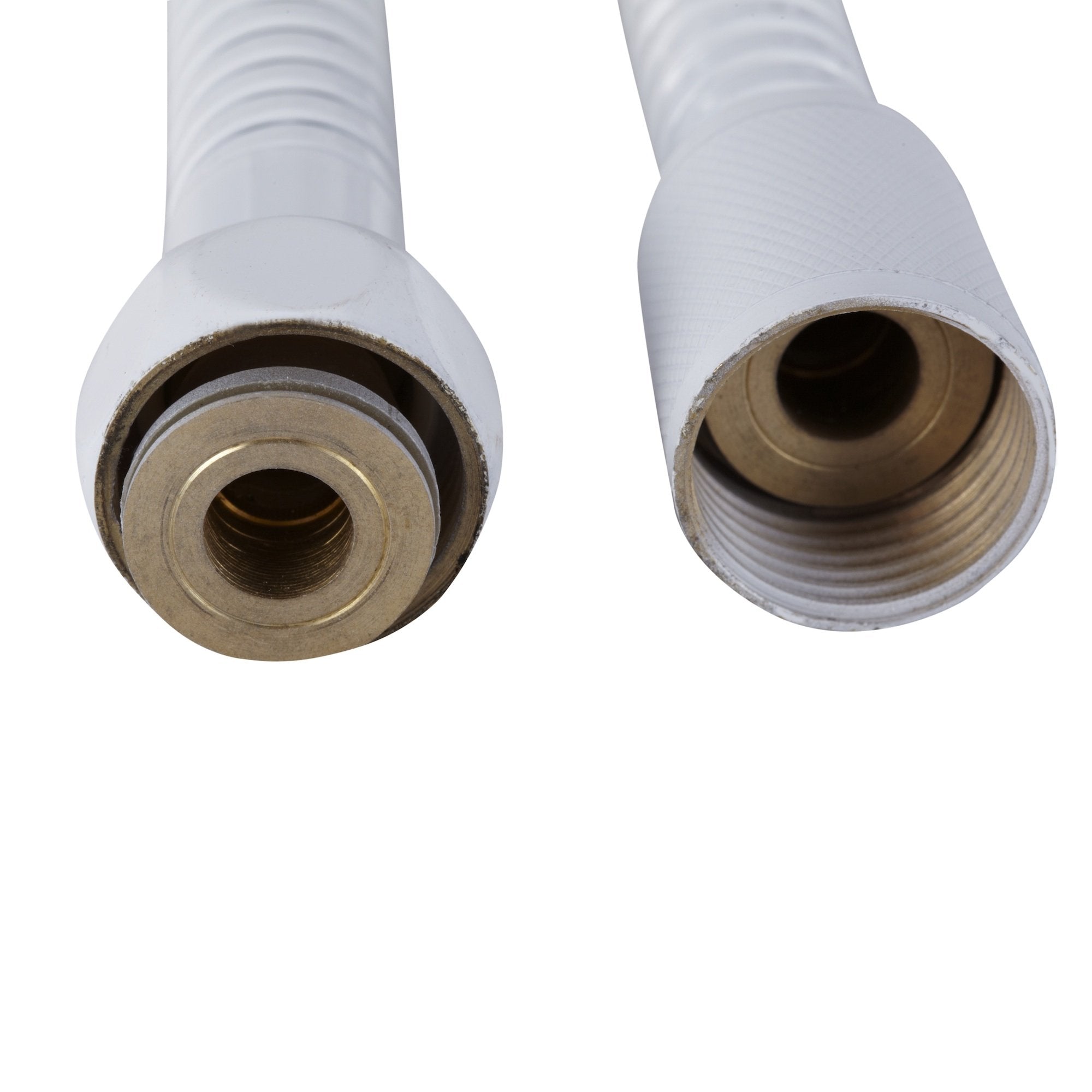 Dura Faucet RV DF-SA200-WT 60 inch Flexible Stainless Steel Handheld Shower Head Hose (White)