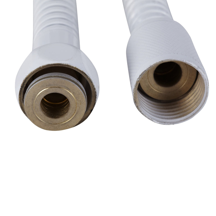 Dura Faucet RV DF-SA200-WT 60 inch Flexible Stainless Steel Handheld Shower Head Hose (White)