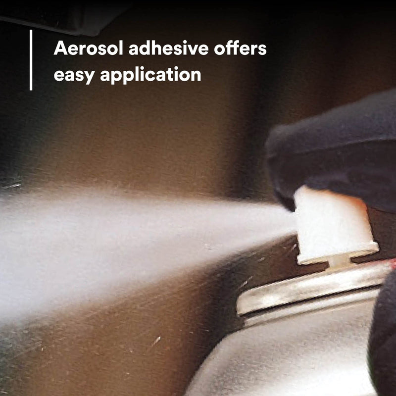 3M 08088 General Trim Adhesive, High Strength, Clear Drying, Aerosol, 18.1 oz