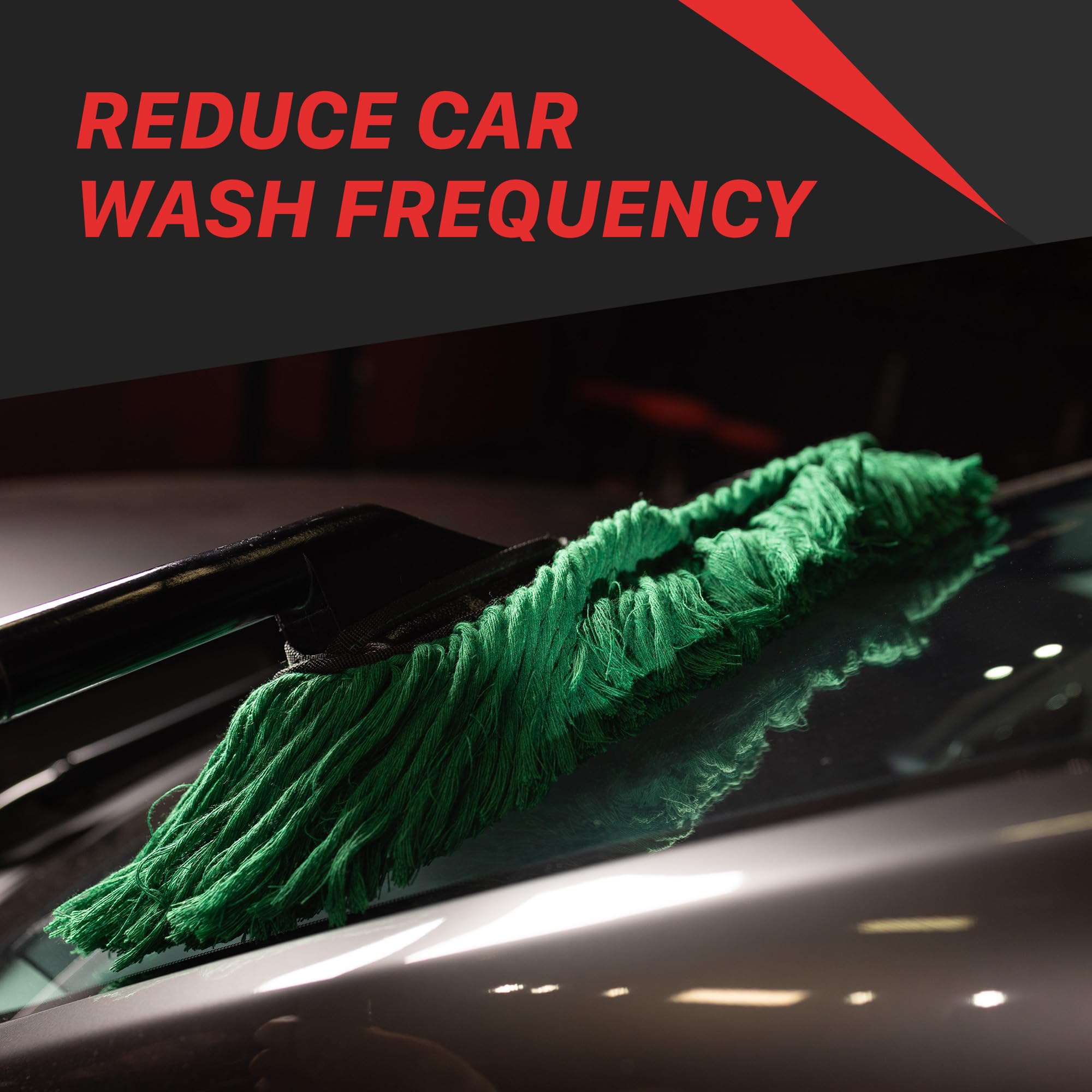 Maxshine Premium Universal Cotton Car Duster – Exterior Auto Dusting Tool – Safe for All Surfaces – Gently Removes Dust, Dirt & Debris – Reusable Detailing Brush for Cars, Trucks & SUVs
