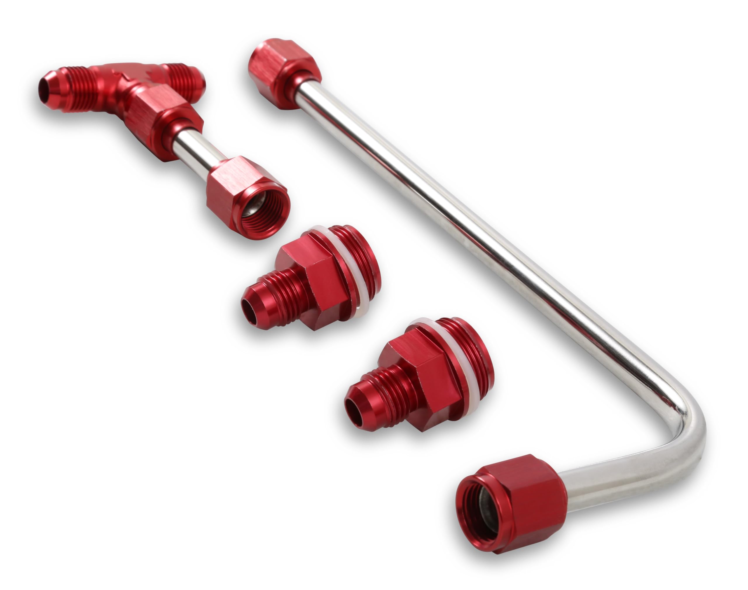 34-600RQFT Quick Fuel Dual Feed Fuel Line #6AN (Red)