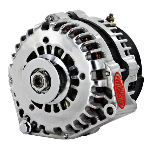 8-68539-116 Powermaster Polish Alternator (215A 1V Pulley Side Bat Post with Spacers 1 Wire)