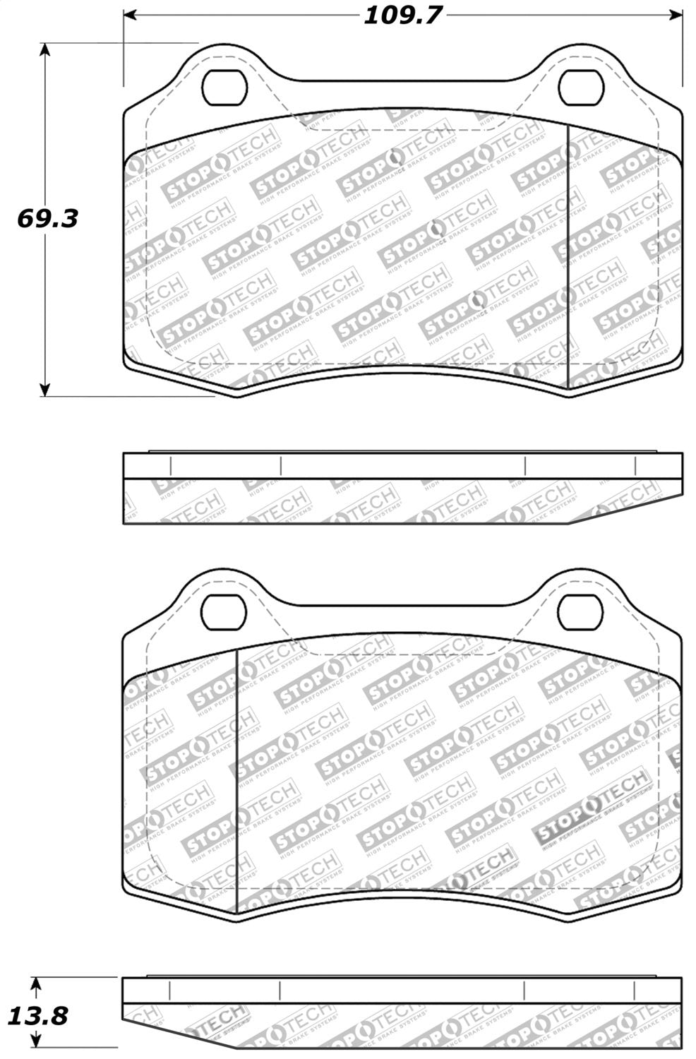 Stoptech Centric 309.05921 Performance Pad
