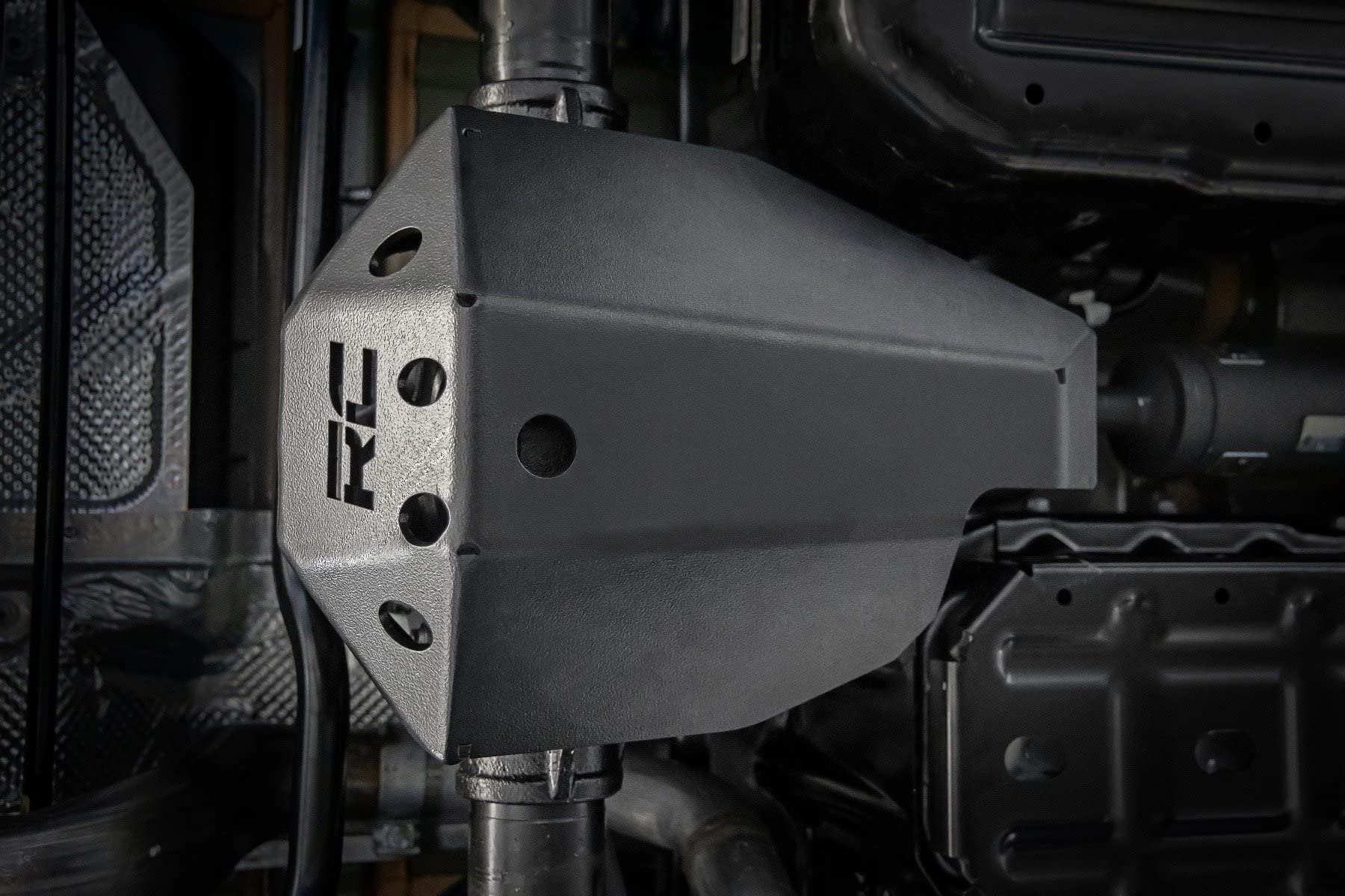 Rough Country M230 Rear Diff Skid Plate for 18-24 Jeep Wrangler JL - 10628