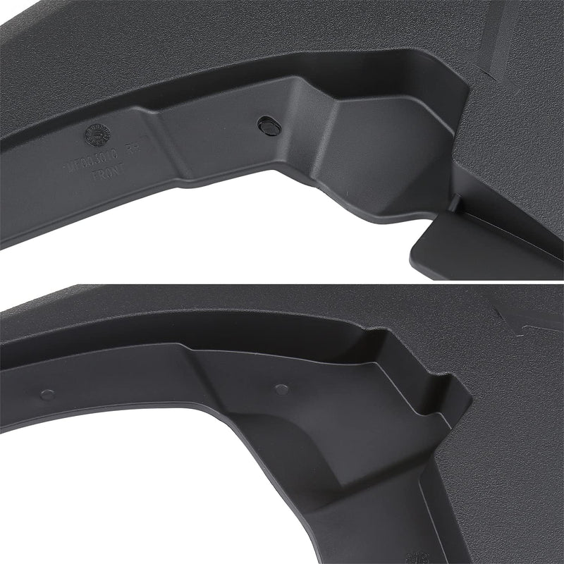 4PC Spec-D Tuning Mud Flaps Splash Guard w/o Wheel Lip Set Front + Rear Compatible with Dodge Ram 2009-2018