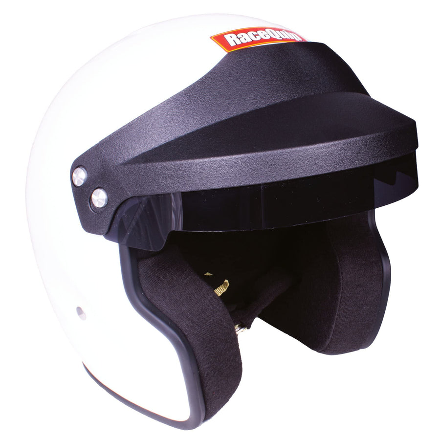 Open Face Helmet RaceQuip OF20 Series Snell SA-2020 Rated Gloss White X-Large 256116