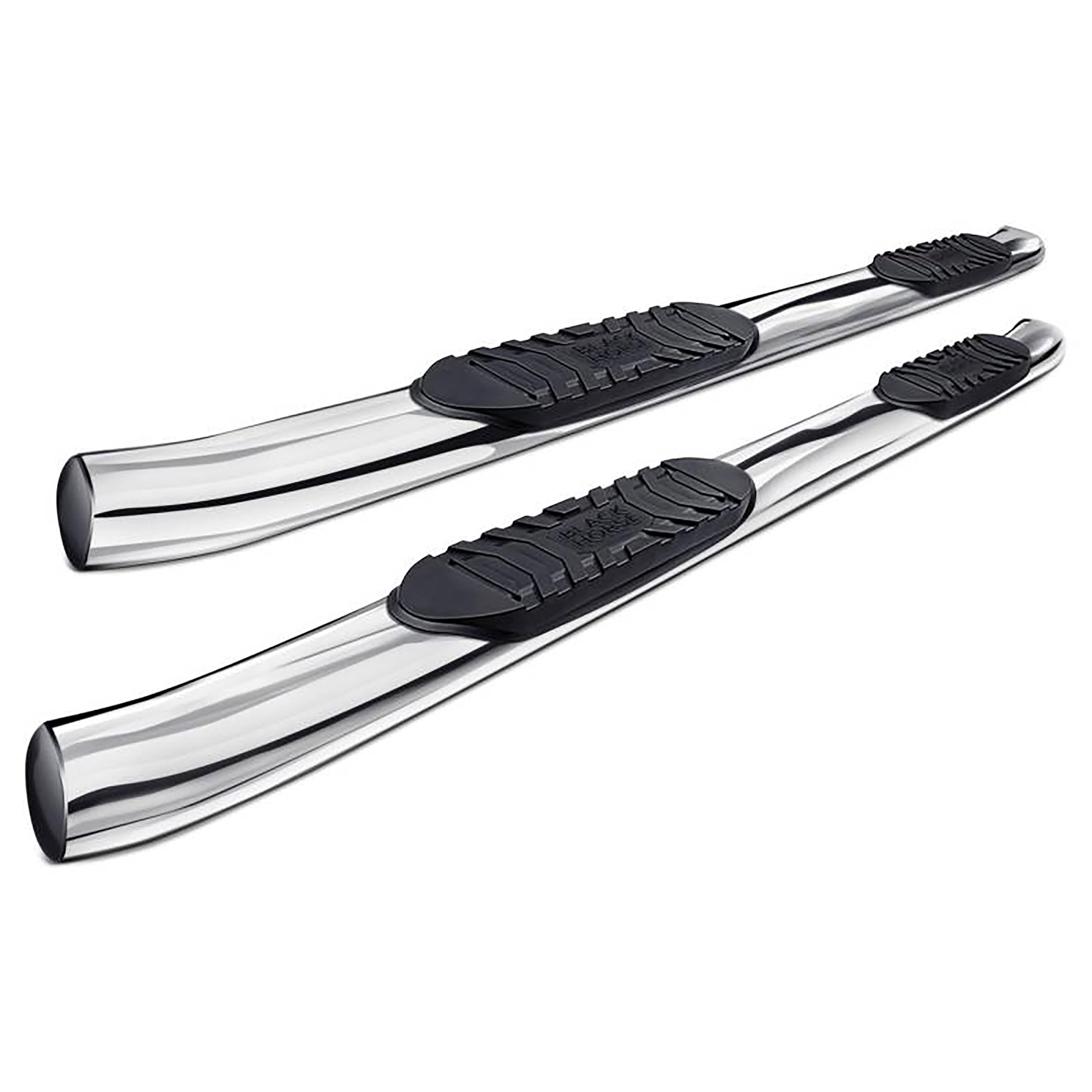 Extreme Black Horse Side Steps Stainless Steel Compatible with 2019-2025 Ford Ranger SuperCrew -9BFR19SS-BN