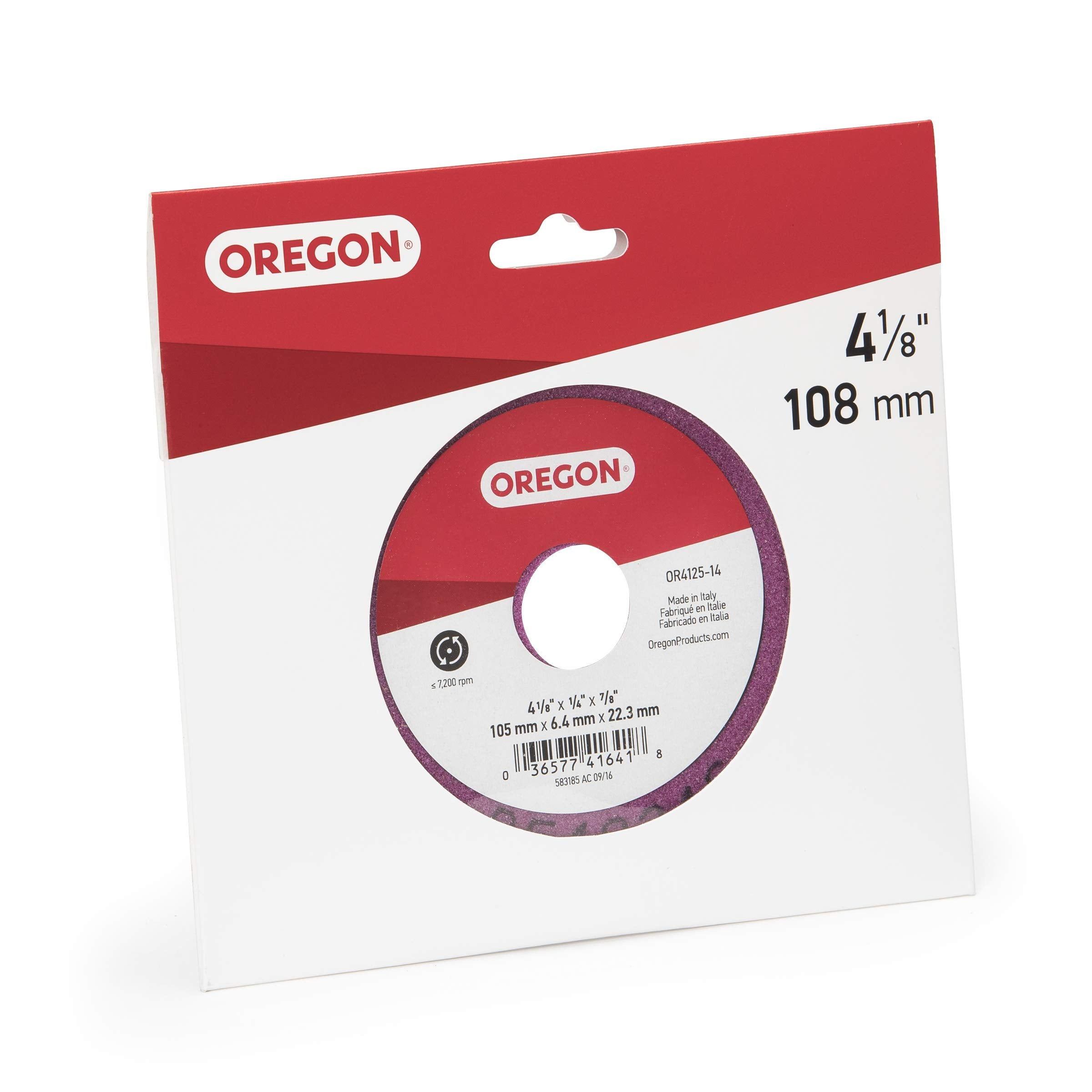 Oregon Grinding Wheel OR4125-14A for Saw Chain, 4-1/4-Inch by 1/4 Inch
