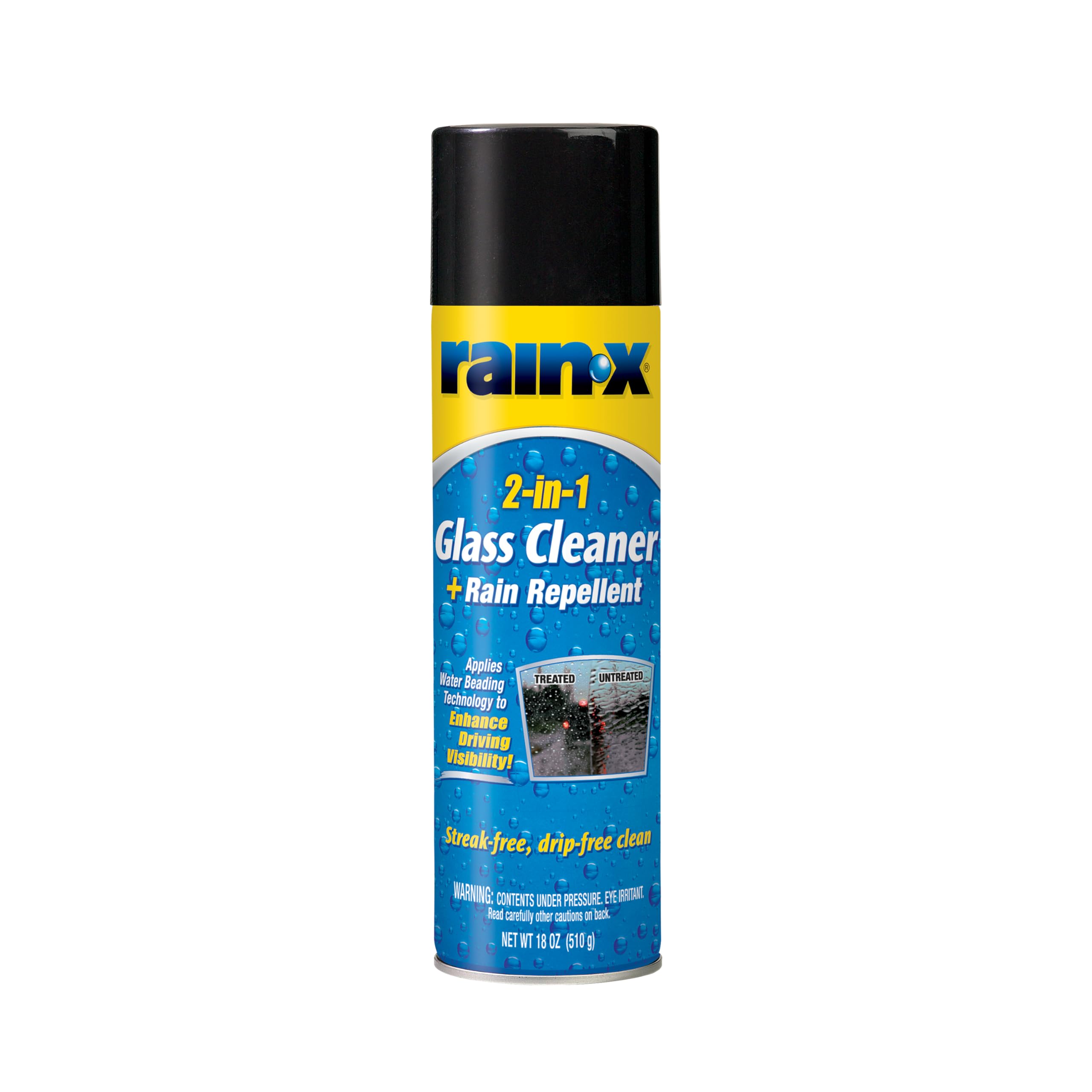 2-In-1 Rain-X Glass Cleaner Plus Repellent 5080233, 18 Ounce, BLUE