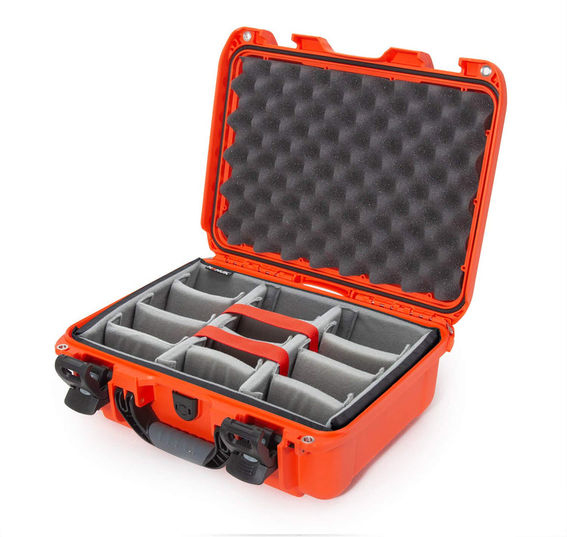 Waterproof Nanuk 920 Hard Case with Padded Dividers - Orange