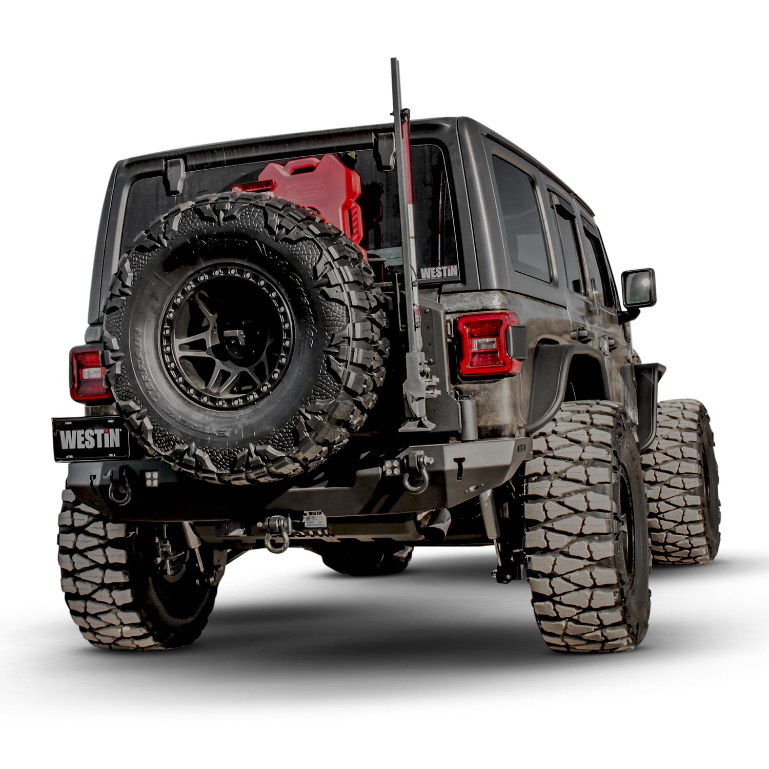 WJ2 Rear Bumper Westin fits 2018-2026 Wrangler JL with Tire Carrier No Sensors