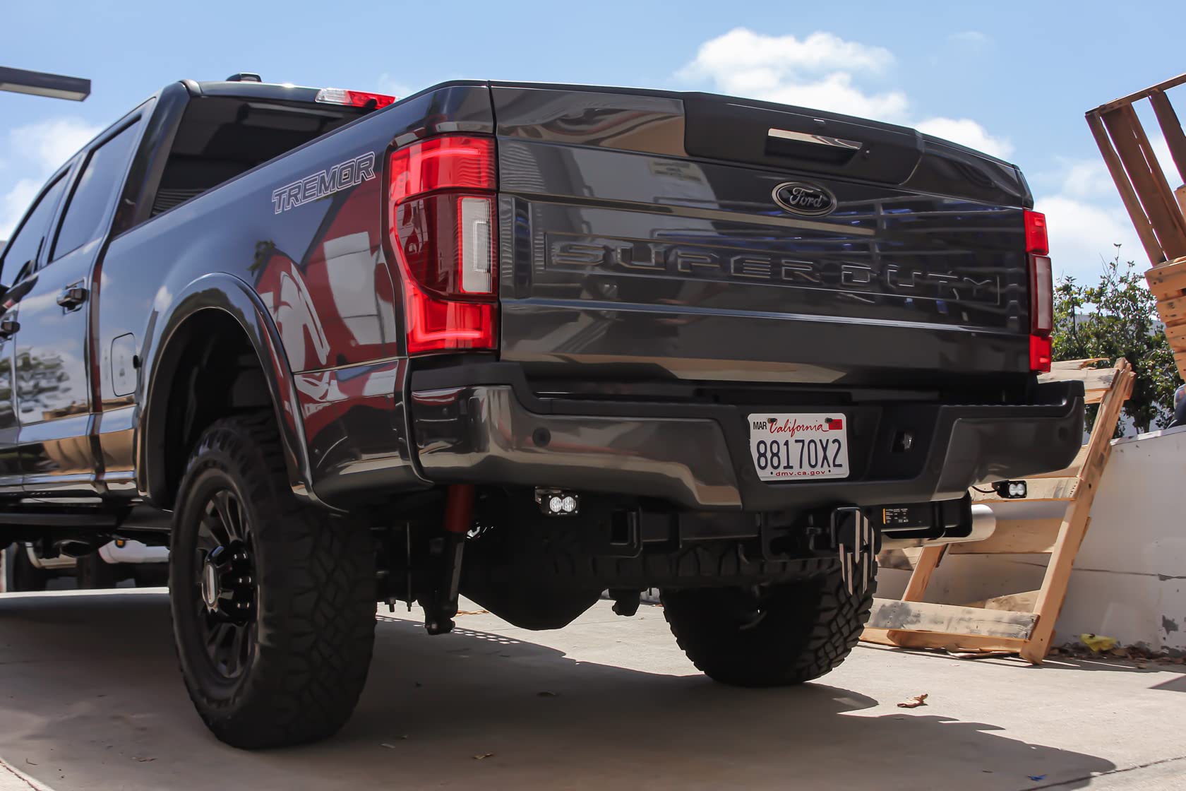 Baja Designs S2 Dual Sport Reverse LED Light Kit for Ford F-250/350 2017-22 Super Duty Trucks, Includes Switch Wiring Harness (Wide Cornering Lens; Clear)