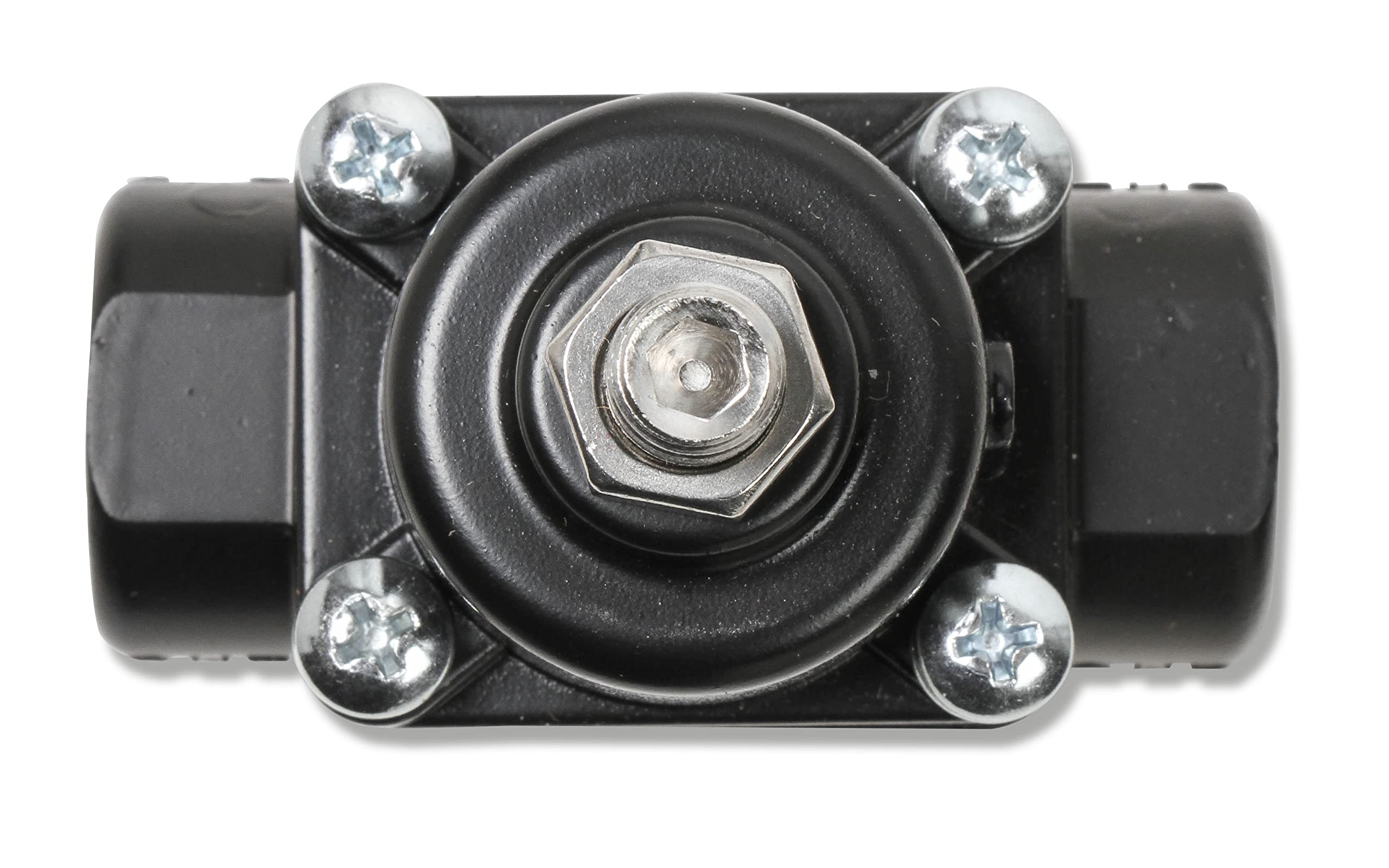 Adjustable Earls Fuel Pressure Regulator - Carbureted - Black - 1-4 PSI