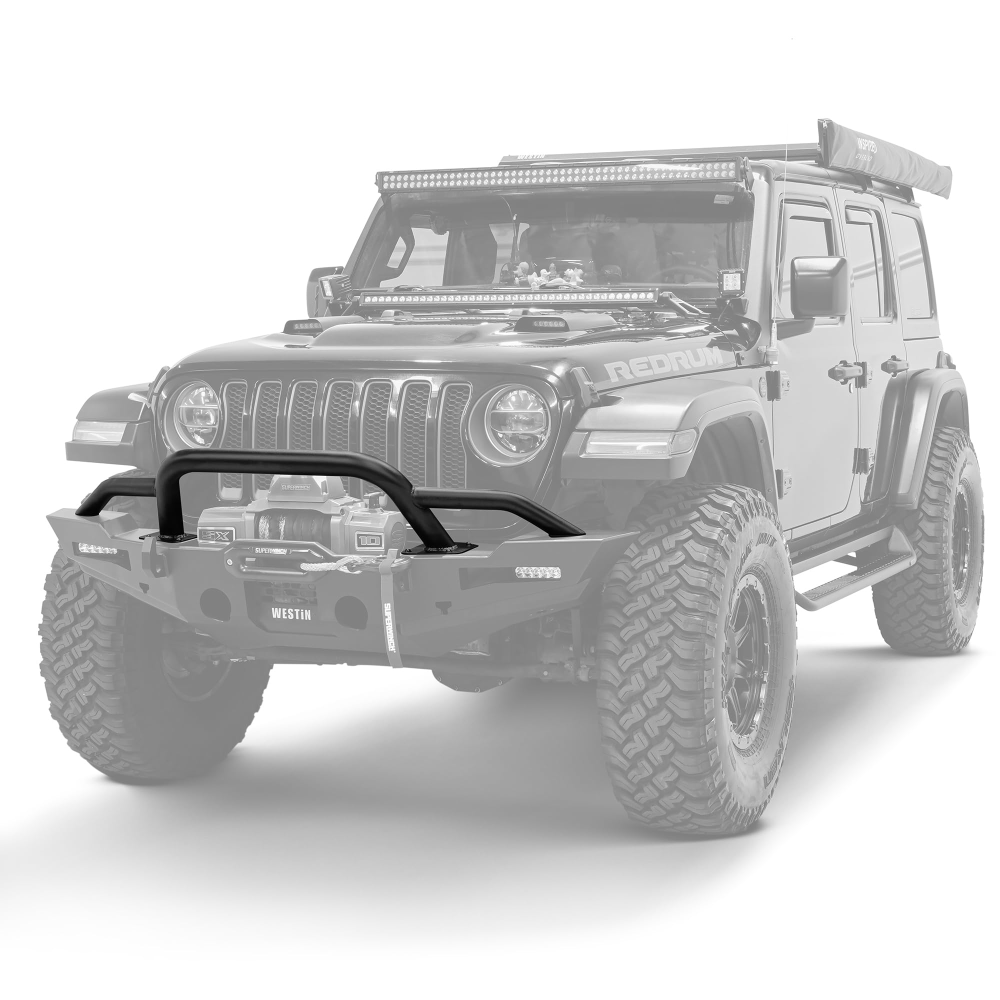 Westin XTS 59-741195 Round Bull Bar fits 2018-2023 Wranlger JL 2020-2026 Gladiator