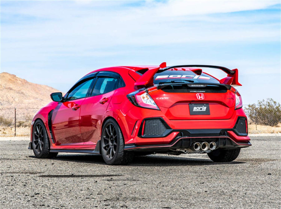 BORLA Cat-Back 140738 Performance Exhaust System for 2017-2021 Honda Civic Type R 2.0L 4 Cyl. Manual Transmission Front Wheel Drive 4 Door Hatchback