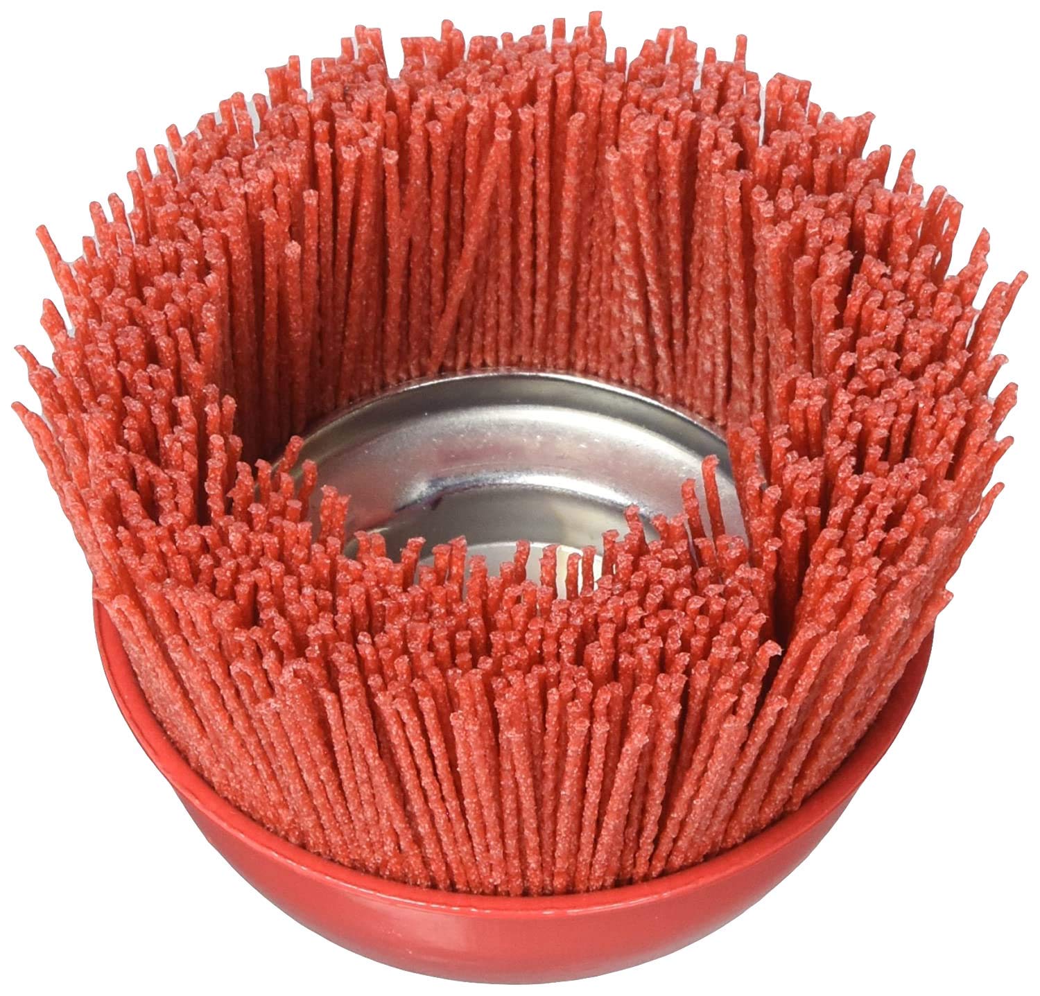 180 Grit Al's Liner Abrasive Nylon Bristle Cup Brush - 4 Inch - Safe for Use on Metal, Wood, Aluminum and Plastic Surfaces (ALS-4CB), black, "4" discontinued"