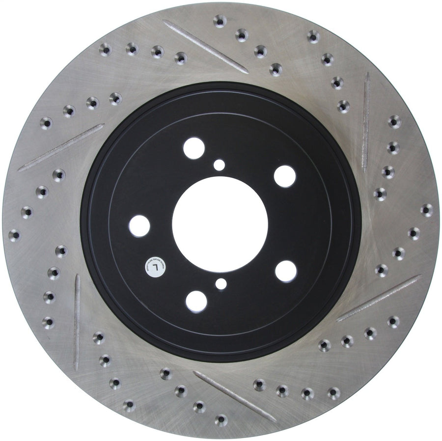 Sport Drilled/Slotted Brake Rotor StopTech 127.47021L (Front Left), 1 Pack