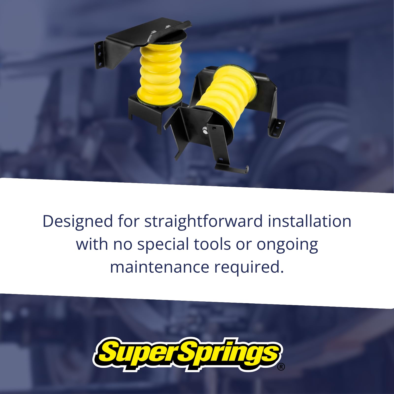 SSR-183-54-1 | SuperSprings International SumoSprings Rear for Ford F-53, silver