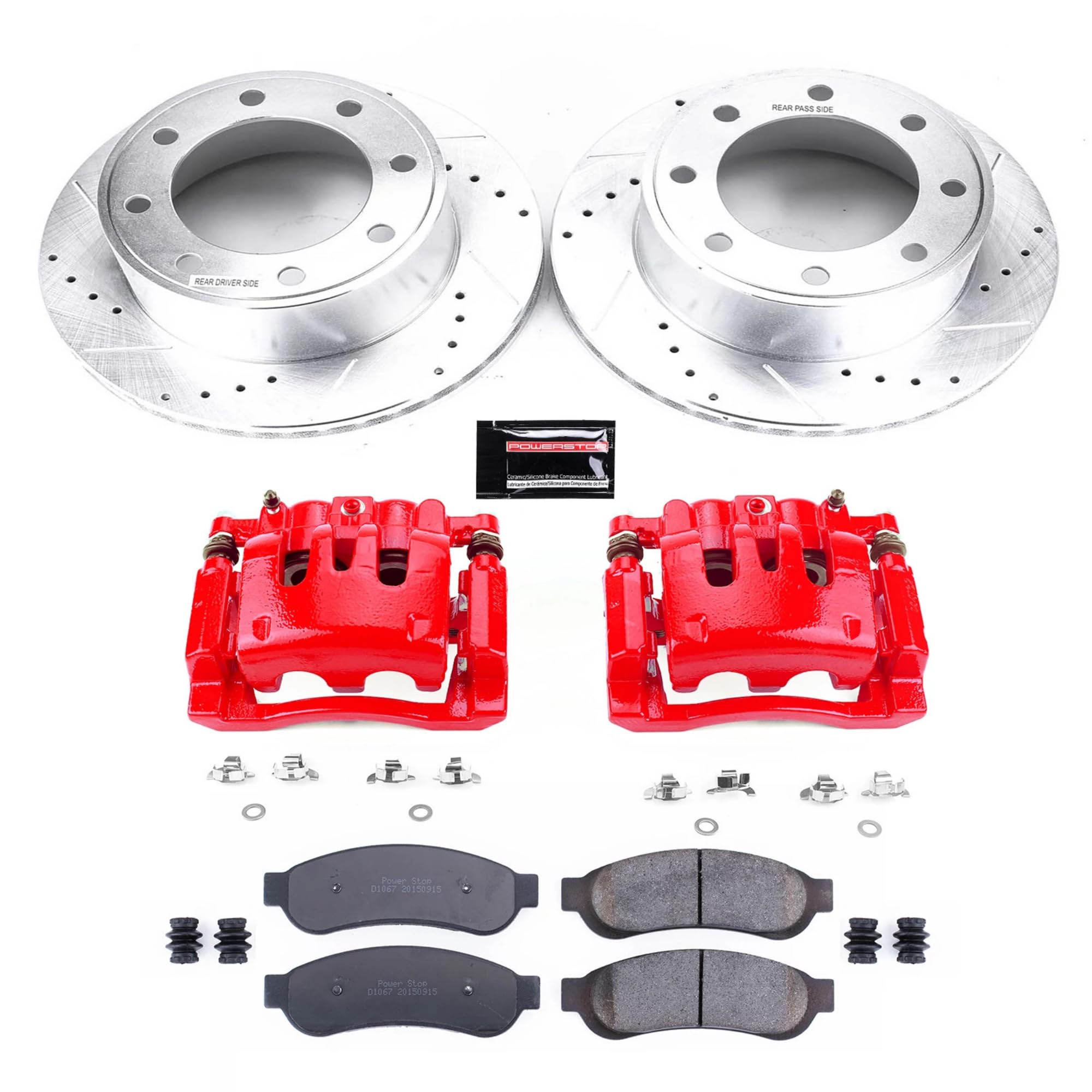 Power Stop Z23 Evolution Sport Brake Kit with Calipers For F-250 Super Duty Ford 2007-2010, F-350 Super Duty Ford 2007-2010 [Model Specific]