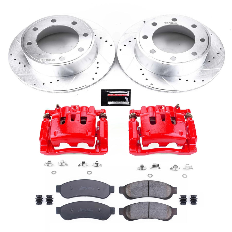 Power Stop Z23 Evolution Sport Brake Kit with Calipers For F-250 Super Duty Ford 2007-2010, F-350 Super Duty Ford 2007-2010 [Model Specific]