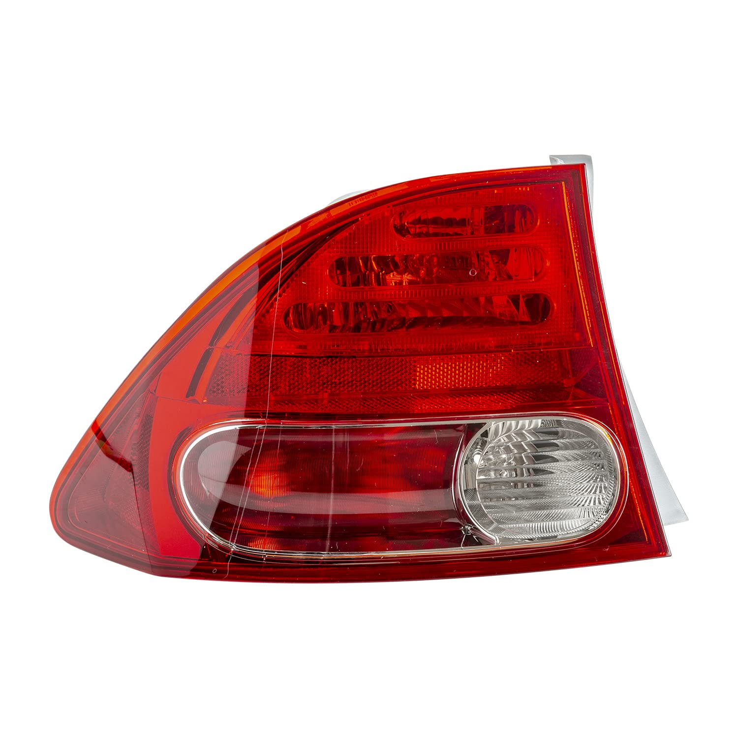 Left TYC Tail Light Assembly Compatible with 2006-2008 Honda Civic