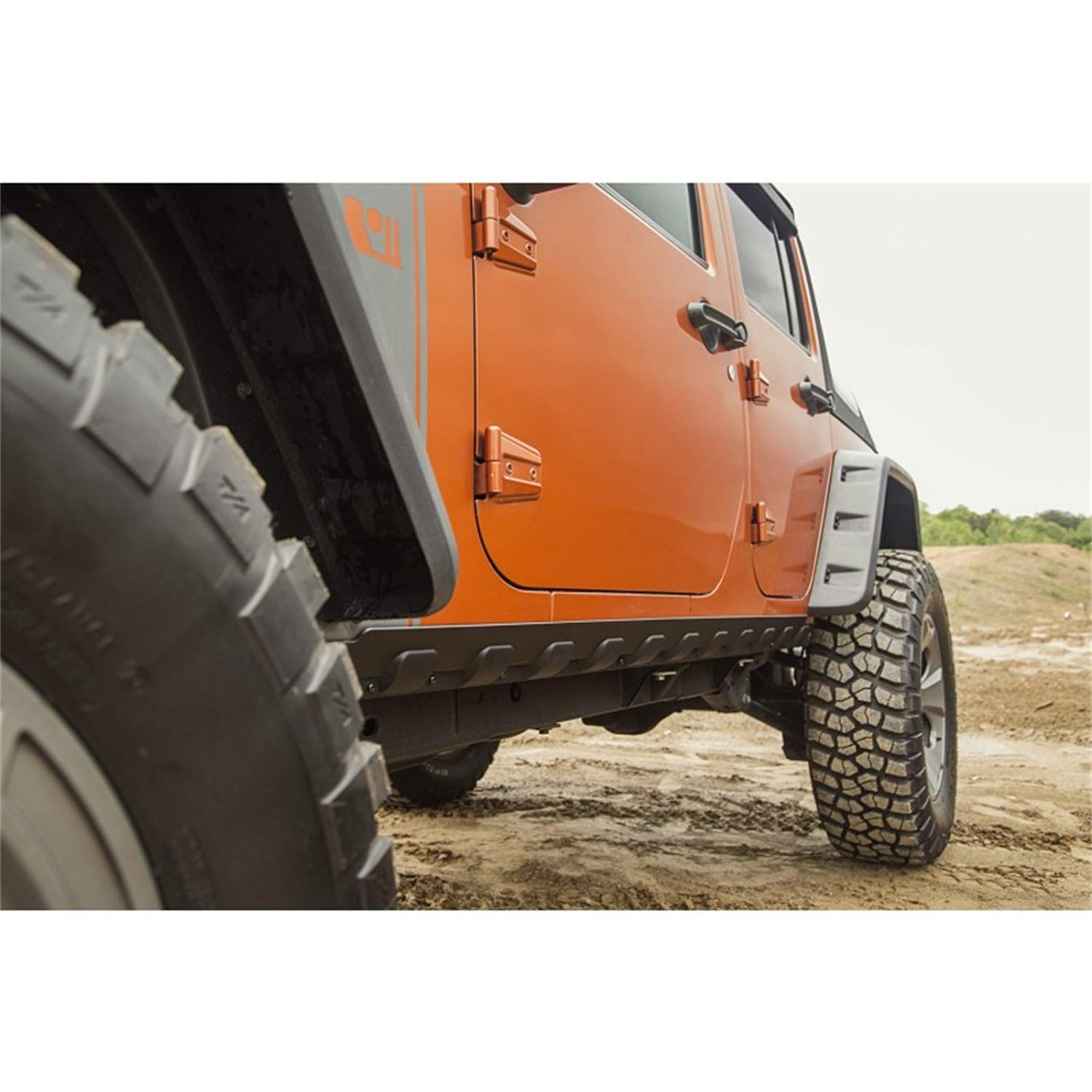 Body Armor Kit, Rugged Ridge | Rocker Guard | 11651.12 | Fits 2007-2018 Jeep Wrangler JK 4-Door