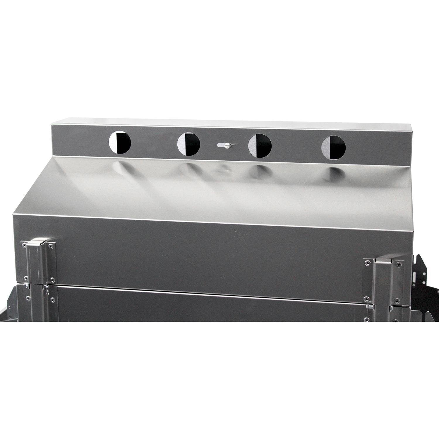 Stainless Steel Phoenix Grill Propane Gas Riveted Grill Head On Stainless Steel Cart