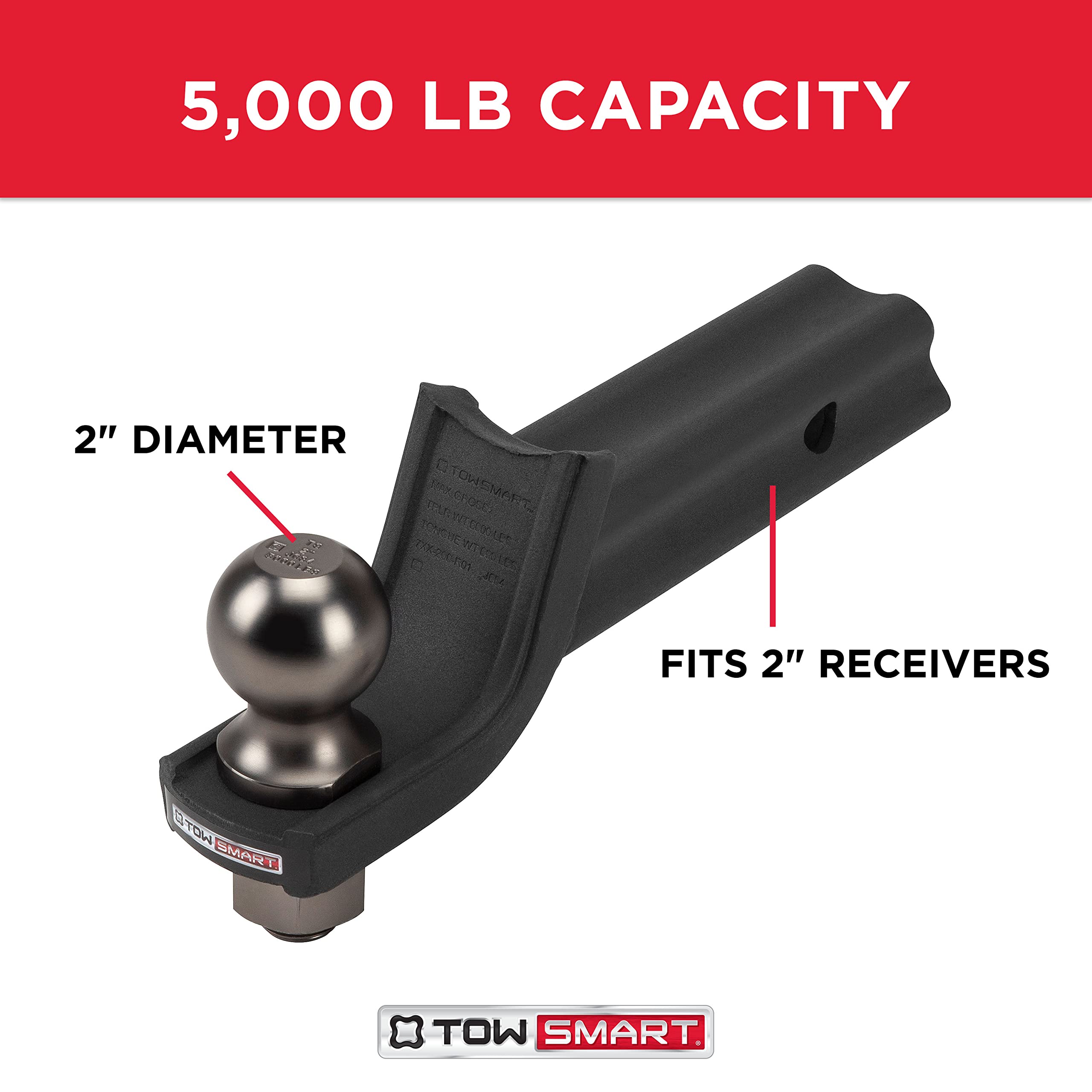 Class III Baja Collection, 5,000 lb., X-Mount Security Kit with 2 in. Drop x 3/4 in. Rise x 1 in. Shank Trailer Hitch Ball Mount, 2 in. Ball, 5/8 in. Locking Pin