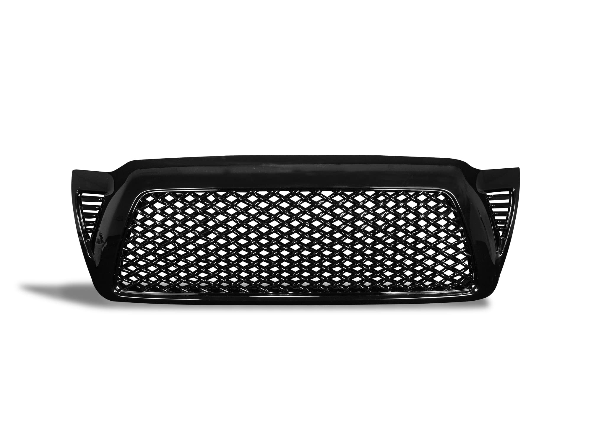 7150270 Armordillo USA Mesh Front Hood Grille - Gloss Black Fits 2005-2011 Toyota Tacoma